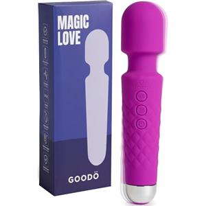 MySecretCase Vibratore Clitoride Magic Wand 20cm Vibratoreper Donna Grandi 20 Modalità di Vibrazione + 8 Velocità Sexytoysys Coppia Masturbatore per Donna Stimolatore per Clitoride Viola