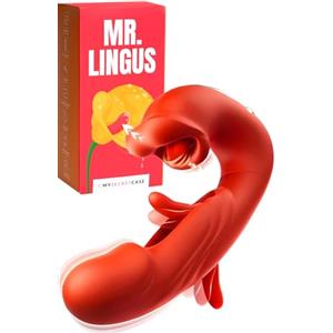 MySecretCase 3 in 1 Vibratore Punto G Lingua Vibrante Clitoride Vibratoreper Donna 7 Modalità di Vibrazione Lingua e 5 della Bocca Vibratore Clitoride Masturbatore Donne Sexytoysys Donna