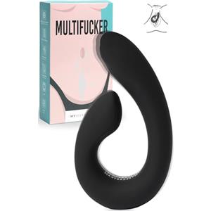 MySecretCase Vibratoreper Donna Professionale Doppio Coppia - Sextoy Stimolatore per Clitoride, Massaggiatore Prostatico Uomo, Vibratore Clitoride per Coppie, Vibratori Punto G Squirting (Nero)