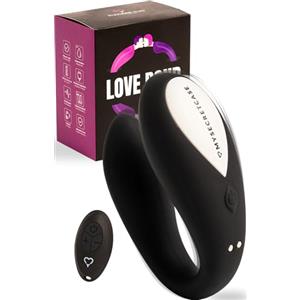 MySecretCase Vibratoreper Donna con Telecomando a Distanza 9 Modalità Di Vibrazione Stimolatore Clitoride Femminile Sexytoysys Coppia Vibratoreper Donna Wireless Vibratore per Coppia Nero