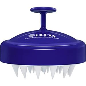 HEETA Massaggiatore per Cuoio Capelluto, Spazzola Morbida per Shampoo con Setole in Silicone per la Cura Dei Capelli e Rilassamento Della Testa per Donne/Uomini/Animali Domestici