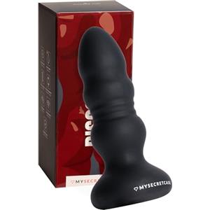 MySecretCase Plug Anale-Dilatatore Donna- Plug Anale Vibratoreper Donna Professionale Telecomando, Stimolatore Anal con Comando a Distanza morbido, Vibratori Sessuali Prostata (Disco Booty)