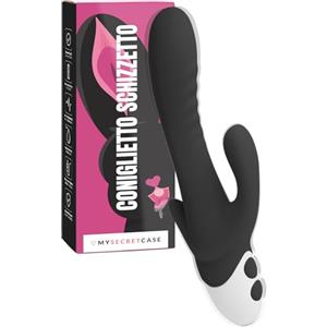 MySecretCase Vibratoreper Donna Professionale - Vibratore Donne Realistico per Clitoride, Dildo Per Coppia Vibrante Piccolo, SexToys Stimolatore Per Clotoride, Vibratori (Coniglietto Schizzetto)