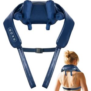 Sgakgu Massaggiatore cervicale senza fili con calore, Massaggiatore collo spalle e schiena 8D Shiatsu, Massaggiatore portatile ricaricabile,Regali per uomini donne