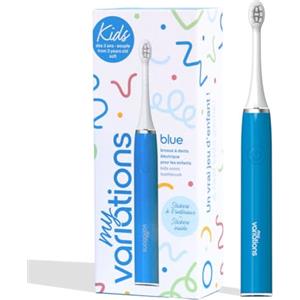 My Variations ® - Spazzolino da denti elettrico per bambini - Tecnologia sonica - 1 mese di autonomia - Ricaricabile - Consigliato dai dentisti - 2 modalità - Timer 2 min integrato - 3-12 anni - Blu