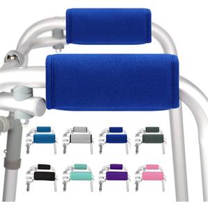 supregear Impugnature Imbottite, 2 Confezioni Morbidi Comodi Cuscini Manopole Imbottite per Walker Stampella, Sedia a Rotelle, Accessorio per La Mobilità Traspirante Antiscivolo (Blu Reale)