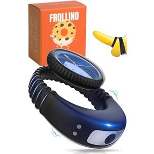 MySecretCase Anello Vibrante per Lui - Sextoy Vibratore per Pene, Cock Ring Sessuali per Uomo, Sextoys Uomini Fallo Maschile, Sextoysys Coppia Fallico Erezione in SIlicone (Nero)