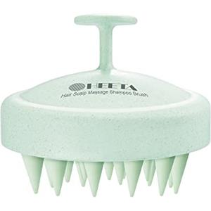 HEETA Massaggiatore Cuoio Capelluto, Silicone Spazzola per Cuoio Capelluto con Setole Morbide in Silicone per Rimuovere la Forfora e Alleviare lo Stress, Verde Menta