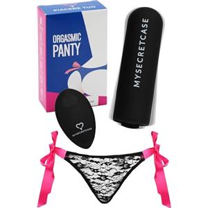 MySecretCase Mutandine Vibranti con Telecomando - Vibratoreper Donna Professionale, Sextoys Coppia, Vibratore Clitoride Femminile, Stimolatore Vibrante Donne Piccolo, Mutande Sexy a distanza S/M