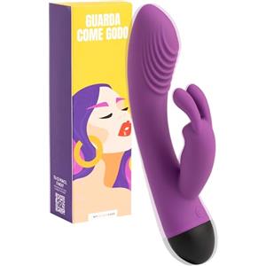 MySecretCase Sexytoysys Donna Squirting Vibratore Rabbit, Vibratoreper Donna Punto G Squirting 19cm Vibratoreper Donne Clitoride USB 10 Modalità Vibrazione Vibratore per Donne Grandi