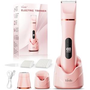 Virelle Rasoio da donna, Epilatore viso femminile 2 in 1, tosaerba femminile impermeabile per peli del corpo e del viso, rasoi elettrici, tosaerba scatole regalo