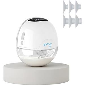 Fizimed Emy Pump tiralatte portatile a mani libere | tiralatte elettrico silenzioso | Include 4 dimensioni del torace | Schermo LED con 3 modalità e 9 livelli di aspirazione | Ricaricabile | Lunga durata