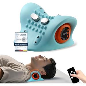 EPROICKS Massaggiatore Cervicale Senza Fili con Funzioned di Riscaldamento, 3 Modalità, 6 Livelli di Forza，Massaggiatore Cervicale da Collo Ricaricabile per Rilassamento del Collo