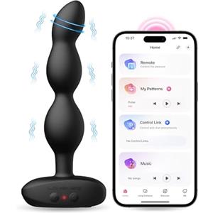 LOVENSE Ridge Plug Anale Vibratore, Massaggiatore Prostatico, Dildo Vibratore Anale Telecomandato, APP Vibratori Anali e per Perineo, Giocattoli Sessuali Anali per Uomo e Coppie