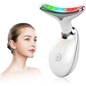 DOCOCO Massaggiatore Viso Lifting Antirughe Elettrico,DOCOCO Dispositivo di Bellezza con 3 Modi LED a 45°C con Microcorrente per Rughe, Massaggio Viso EMS Gua Sha per Viso e Collo