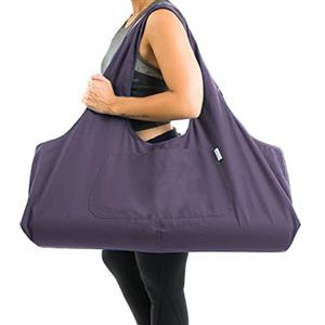 Yogiii Borsa Yoga Grande | Porta Tappetino Yoga Originale YogiiiTotePRO | Borsa per Tappetino Yoga con Tasca Laterale, Porpora Imperiale