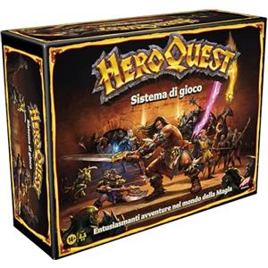 Monopoly Hasbro Gaming Avalon Hill HeroQuest, Gioco da Tavolo per Ragazzi e Ragazze dai 14 Anni, Gioco di Strategia in Stile Dungeon Crawler, a Tema Fantasy per 2-5 Giocatori