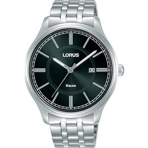 Seiko Lorus Lorus Classic - Orologio da polso da uomo al quarzo Classico bracciale e cassa in Acciaio INOX di colore Grigio display analogico nero - RH947PX9