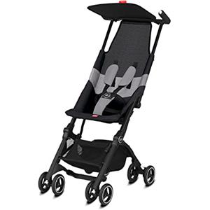 gb Gold Passeggino Pockit+ Air All Terrain, Ultracompatto, 0-22 kg, Dalla Nascita a circa 4 anni, Velvet Black
