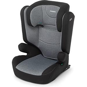 Foppapedretti Seggiolino Auto Time I-Size, per bambini da 100 a 150 cm di altezza, 3-12 anni, conforme ECE R129, Fissaggio Dualfix (Isofix e non), Safe Body Protection, Comfort Kid Pad, Carbon