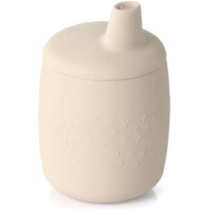 Jane Jané Bicchiere di Apprendimento in Silicone, a Prova di Rovesciamento, Convertibile in Tazza, Senza BPA, Antibatterico, Beige