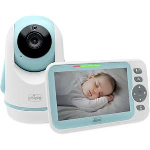 Chicco Baby Monitor Video Evolution, Telecamera Rotante per Neonati e Bambini con Schermo a Colori 5",Portata 220 m, Termometro, Suoni Bianchi, Microfono e Altoparlante, No WIFI Rete Protetta e Sicura