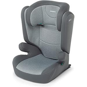 Foppapedretti Seggiolino Auto Time I-Size, per bambini da 100 a 150 cm di altezza, 3-12 anni, conforme ECE R129, Fissaggio Dualfix (Isofix e non), Safe Body Protection, Comfort Kid Pad, Silver