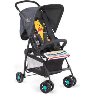 hauck Passeggino Leggero Sport - Solo 5,9 kg Per Bambino Fino a 15kg - Compatto e Pieghevole - Reclinabile, Cappotta e Grande Cesto Portaoggetti Fino a 3 kg - Pooh Geo