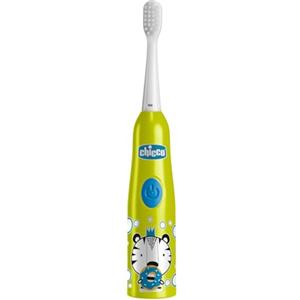 Chicco Spazzolino Elettrico a Batteria per Bambini, con Setole Morbide, Adatto ai Bambini dai 3 Anni in Su, Testa Vibrante Morbida, Azione Delicata Sullo Smalto e Sulle Gengive Sensibili, 3 Anni+