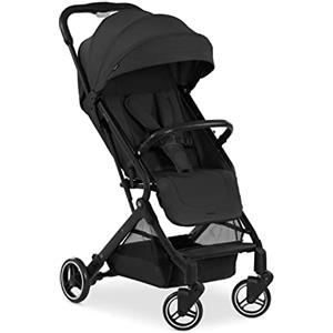 hauck Passeggino Da Viaggio Travel N Care Per Bambini Dalla Nascita a 22kg - Buggy Reclinabile, Ultraleggero 6,9kg - Si Piega Con Una Mano, UPF50+, Ruote EVA, Cesto Fino a 3kg - Nero