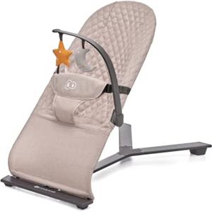kk Kinderkraft Kinderkraft Sdraietta MIMI, Dondolo Neonati, Regolazione dello schienale, Giostrina con Giocattoli, Ottima per viaggi, Beige