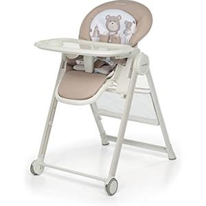 Foppapedretti Seggiolone Sdraietta Misterchef, bambini da 0 a 3 anni (fino a 15 Kg), Seduta/Poggiapiedi/Schienale Regolabili, Cesto Porta Oggetti, Stabile, con Imbottitura Lavabile, Augh