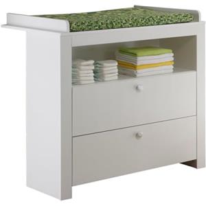 trendteam smart living bzo63001 camera del bambino comò bianco, 96 x 102 x 77 cm