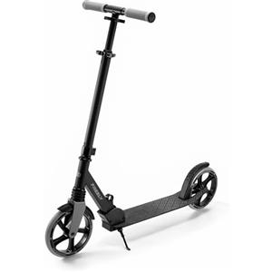 kk Kinderkraft Kinderkraft FREELY fino a 100 kg, monopattino, monopattino pieghevole, per bambini dai 5 anni e adulti, grandi ruote in PU da 20 cm, altezza del manubrio regolabile da 82 cm a 105 cm, Nero