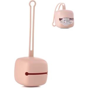 Jane Jané Scomparto Portasucchietto in Silicone, Fino 2 Succhietti, Fascia Elastica, Senza BPA, Lavabile in Lavastoviglie, Rosa