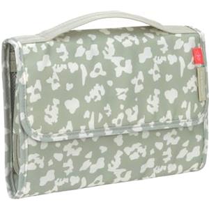 LÄSSIG Borsa per pannolini con fasciatoio con scomparto per le salviette umidificate da portare in viaggio/Changing Pouch XL Leo light khaki