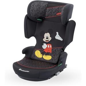 Bebeconfort Disney Road Fix i-Size, Seggiolino Auto 15-36 kg, 3,5-12 anni (100-150 cm), Seggiolino Auto Isofix Pieghevole, Portatile e Leggero 4.4 Kg, 14 Posizioni Poggiatesta, Authentic Mickey