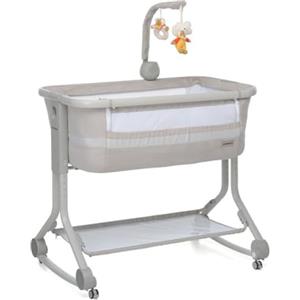 Foppapedretti MyBebè Culla Co-Sleeping, per Bambini dalla nascita a 6 mesi (fino a 9 Kg), Greige