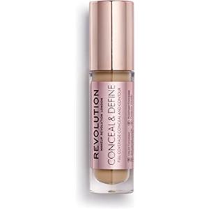 Revolution Beauty London Revolution Conceal & Define Concealer, Correttore per Makeup Viso Leggero, Copertura Totale a Lunga Durata, C1, 4g
