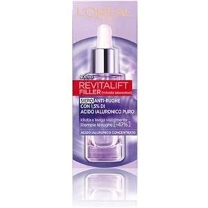 L'Oreal Paris L'Oréal Paris Siero Viso Revitalift Filler, Azione Rimpolpante e Anti-Rughe, Altamente Concentrato con Acido Ialuronico al 1.5%, 30 ml