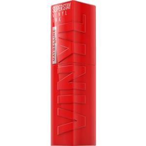 Maybelline New York Tinta Labbra a Lunga Tenuta Superstay Vinyl Ink, Per un Effetto Vinilico fino a 16H, Finish Luminoso e Senza Sbavature, Formula Vegana, Tonalità: 25 RED-HOT