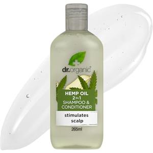 Dr.Organic DR ORGANIC 2 In 1 Shampoo E Balsamo Capelli Hemp Oil/Canapa, 265 Millilitro