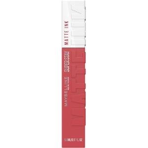 Maybelline New York Tinta Labbra a Lunga Durata, Effetto Matte e Colore Intenso, Tenuta fino a 16 Ore, No Transfer e Senza Sbavature, SuperStay Matte Ink, Tonalità: Ringleader (175), 5 ml