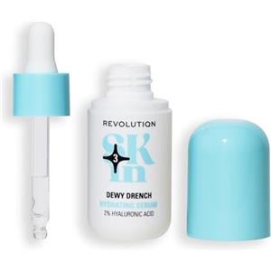 Revolution Beauty London Revolution SKin, Dewy Drench Hydrating Serum, Siero Idratante con Acido Ialuronico, Rimpolpa la Pelle, Vegano e Cruelty-Free, 30ml