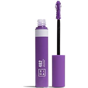 3INA MAKEUP - The Color Mascara 482 - Viola - Con Cheratina Vegetale per Ciglia - Volumizzante - Mascara Colore per Occhi Sensibili - Vegan - Cruelty Free