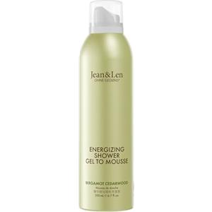 Jean & Len Gel Doccia Energizzante To Mousse Bergamotto e Legno di Cedro, con oli di mandorle, jojoba e babassu, per pelli normali, doccia schiuma, senza siliconi, 200 ml