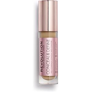 Revolution Beauty London Revolution Conceal & Define Concealer, Correttore per Makeup Viso Leggero, Copertura Totale a Lunga Durata, C10, 4g