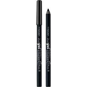 Deborah Milano - Matita Occhi 2 in 1 Gel Kajal e Eyeliner, Waterproof fino a 24H, Lunga Durata, Pigmenti Intensi e Texture Burrosa, Dona uno Sguardo Intenso e Definito, 01 Black, 1.21 gr