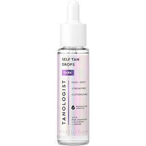 Tanologist Gocce autoabbronzanti scure (30 ml) Aggiungi gocce autoabbronzanti alla cura della pelle per pelli sensibili Ingredienti puliti e vegani approvati dai dermatologi