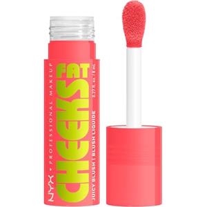 NYX Professional Makeup Fat Cheeks Juicy Blush, Blush Liquido Idratante, Colore Modulabile, Formula Vegana infusa con Peptidi, Olio di Lampone e Kiwi, Shade 05 Durian Drench, 8 ml